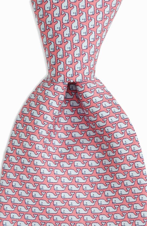 Kids' Vineyard Whale Silk Tie (Big Boy)