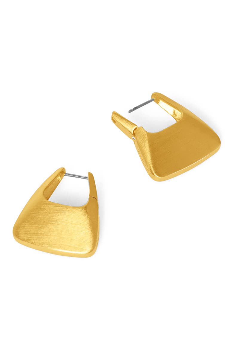 Oslo Hinge Square Hoop Earrings, Alternate, color, GOLD