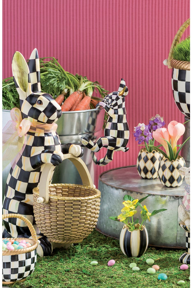 Funny Bunny Pot Climber, Alternate, color, BLACK