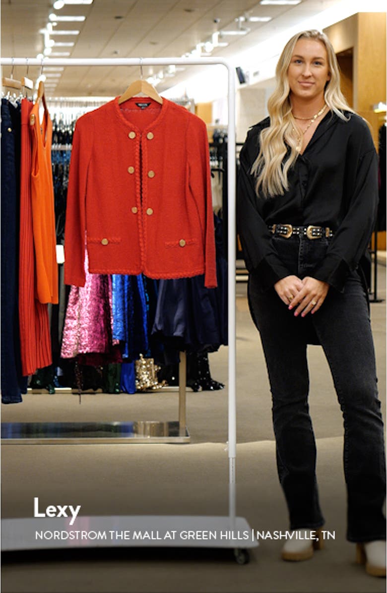 Braided Trim Tweed Jacket, sales video thumbnail