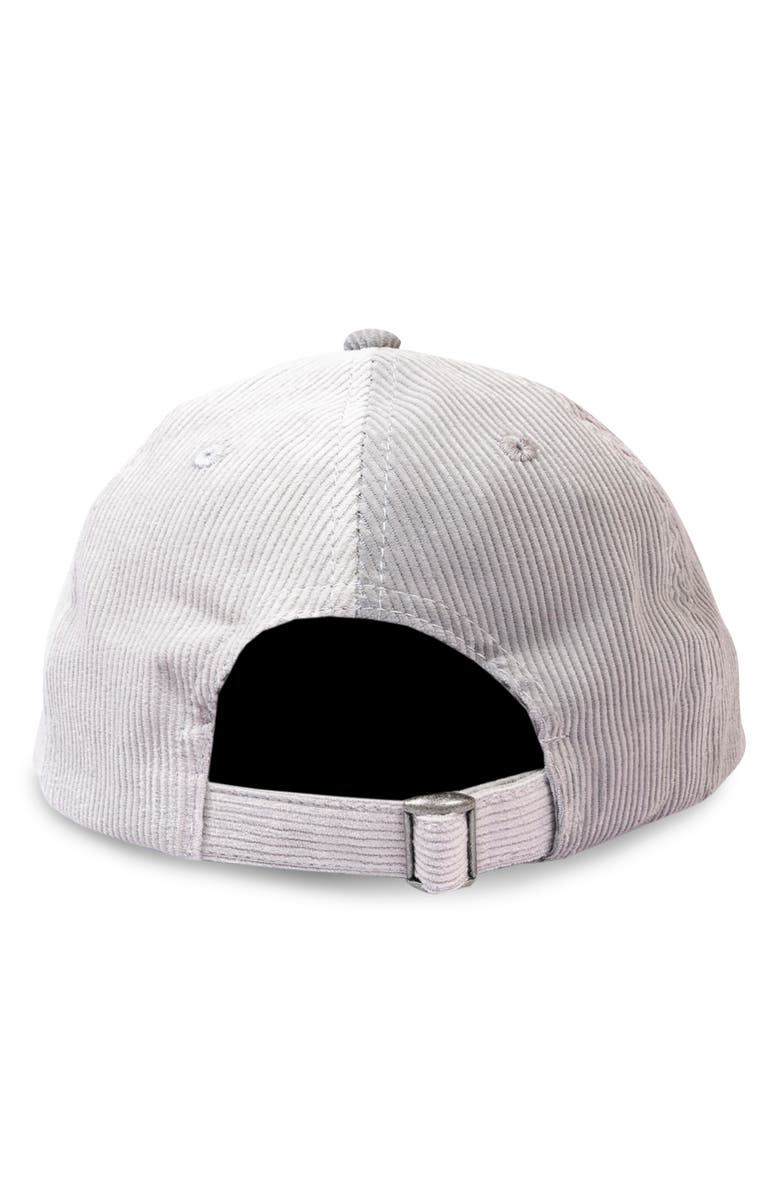 PLEASURES Split Corduory Baseball Cap, Alternate, color, Grey