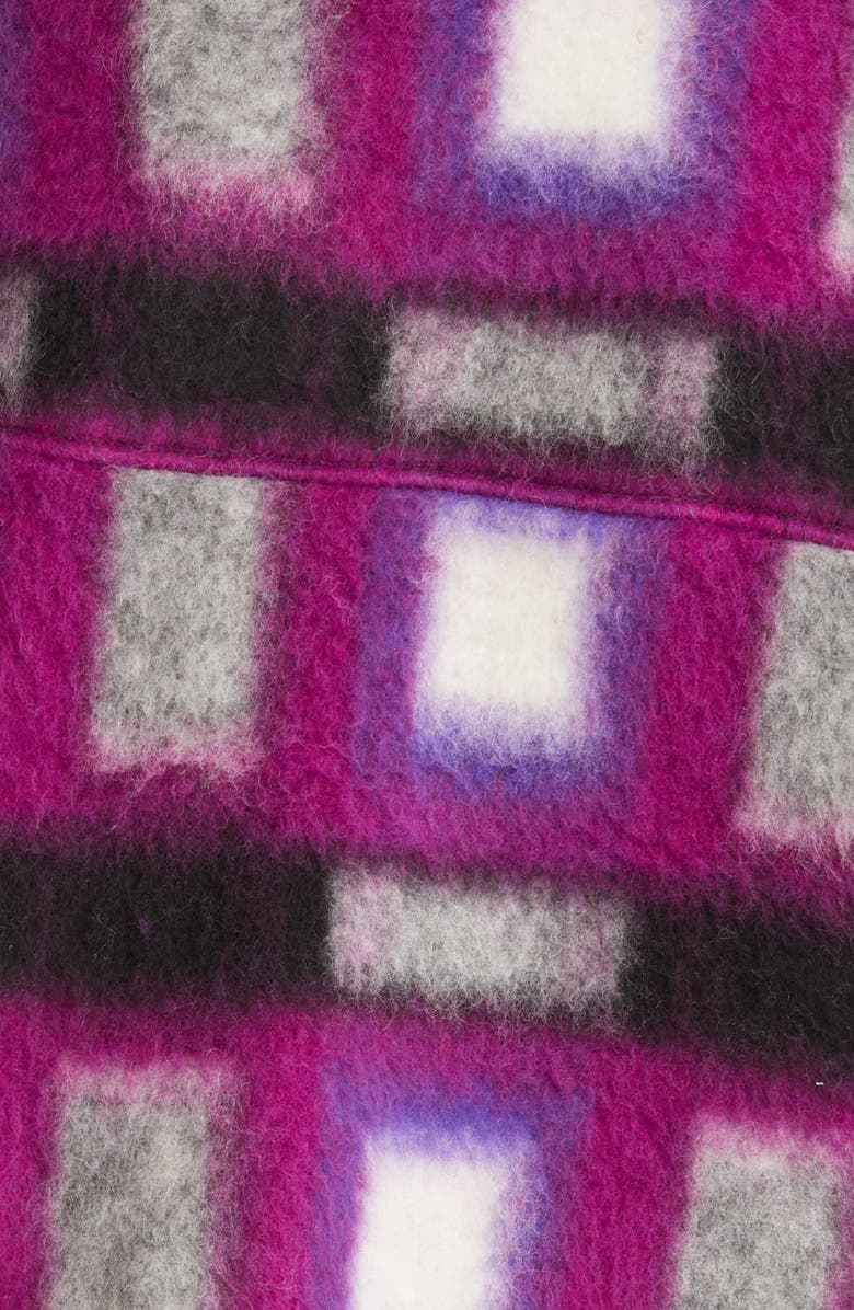 BLANKNYC Plaid Crop Wool Blend Shacket, Alternate, color,