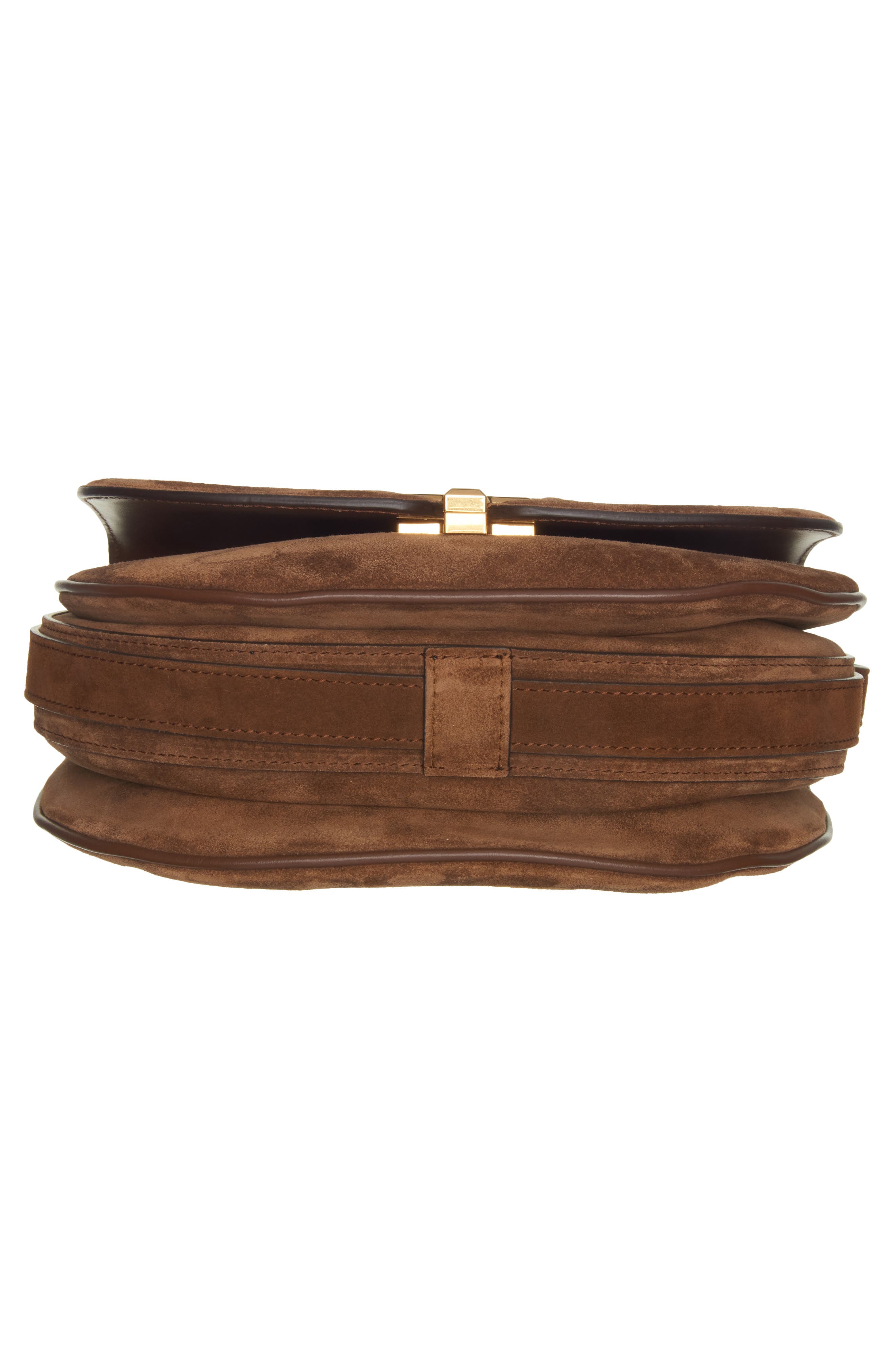 TOM FORD Small Wallis Suede Saddle Bag, Alternate, color, 