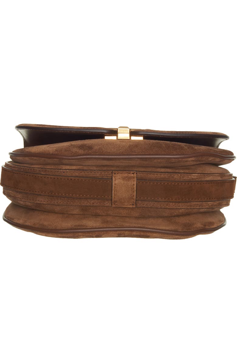 TOM FORD Small Wallis Suede Saddle Bag, Alternate, color,