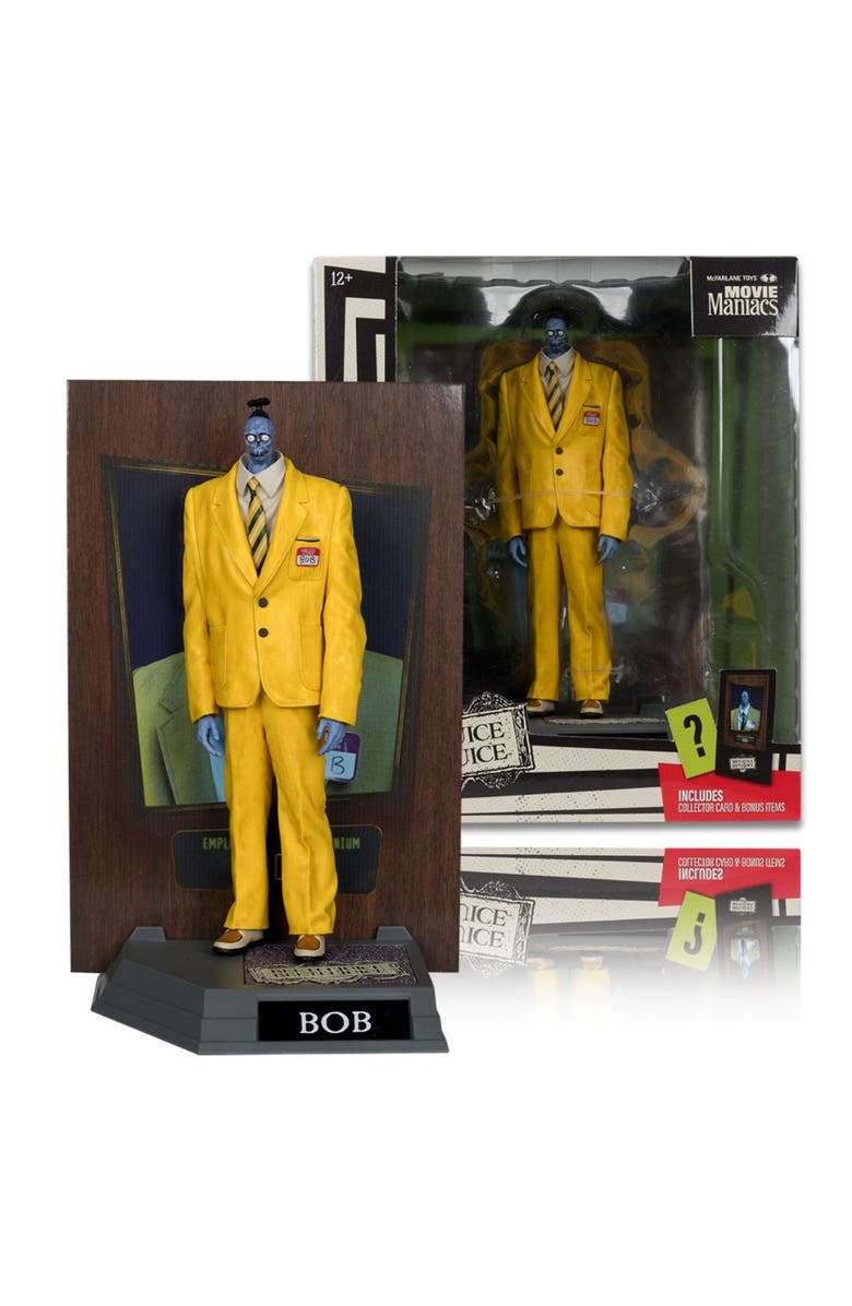 McFarlane Shrinker Bob (Movie Maniacs Beetlejuice) McFarlane 6" Posed Figure, Main, color, Multi-Color