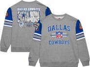 Mitchell & Ness Men's Mitchell & Ness Heather Gray Dallas Cowboys Vintage Logo Pullover Sweatshirt