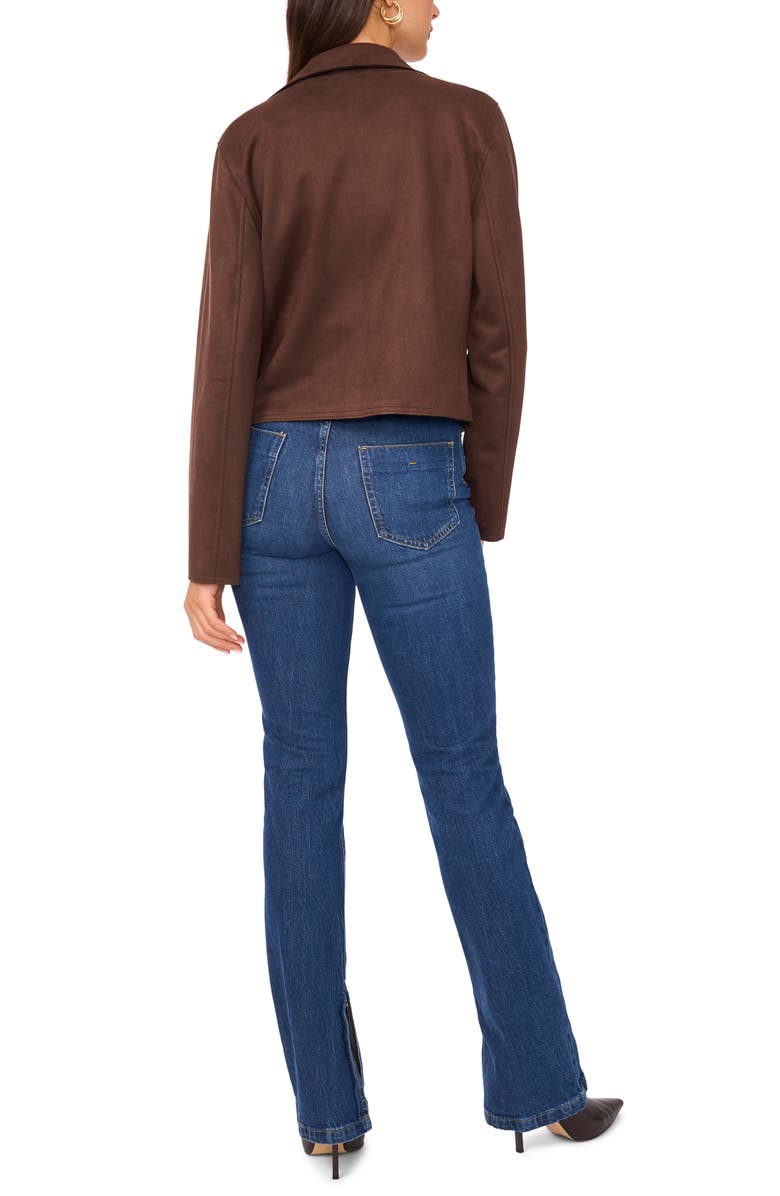 Vince Camuto One-Button Faux Suede Jacket, Alternate, color, 