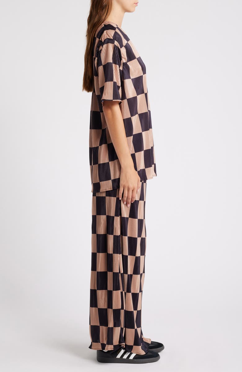 Dressed in Lala Grunge Girl Plissé Top & Maxi Skirt Set, Alternate, color, 