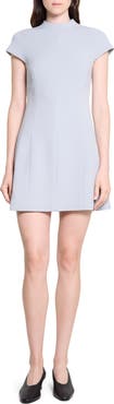 Theory Raglan Mock Neck Shift Minidress