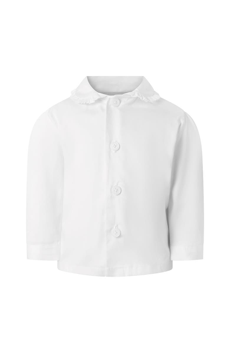 Rachel Riley Check Dungaree and Blouse Set, Alternate, color, Pink