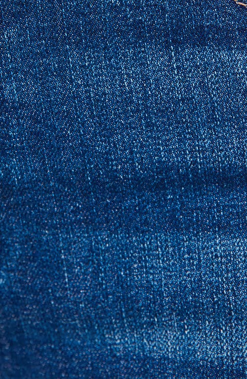 Mother The Insider High Waist Step Frayed Hem Crop Jeans In Blue