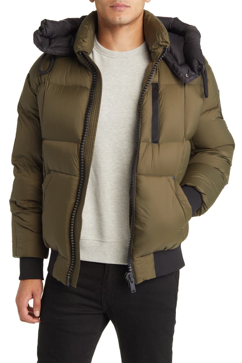 125th Street Quilted Down Coat, Main, color, PARK GREEN