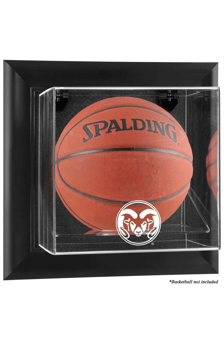 FANATICS AUTHENTIC Colorado State Rams Black Framed Wall-Mountable Basketball Display Case, Main, color, 