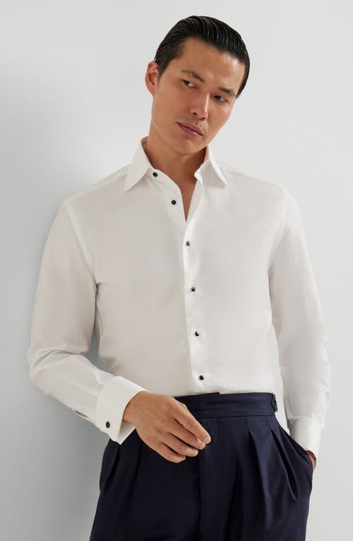 Brunello Cucinelli Cotton Shirt In White