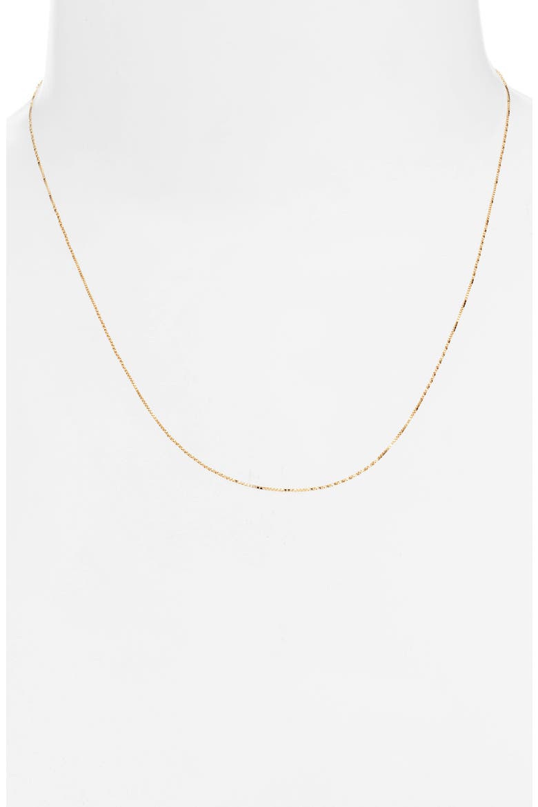 14K Gold Flat Rolo Chain Necklace, Alternate, color, 14K YELLOW GOLD
