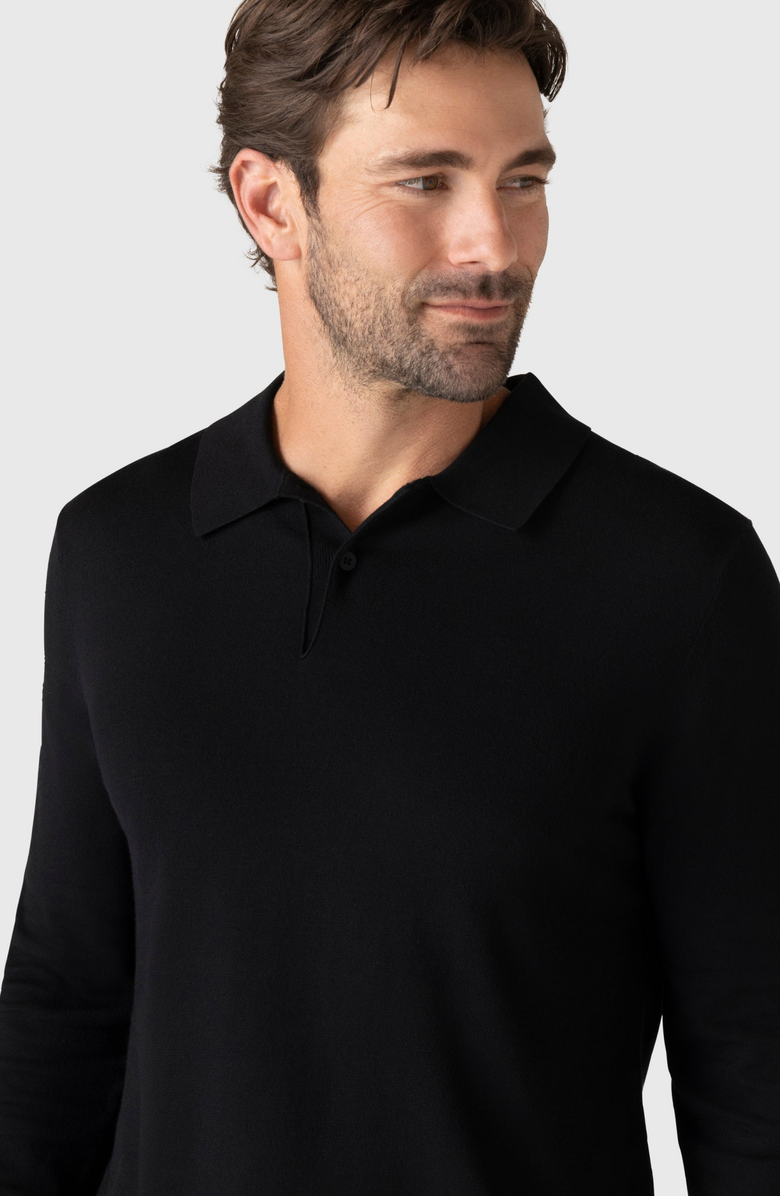 Jack Archer Legacy Polo Sweater, Alternate, color, Black