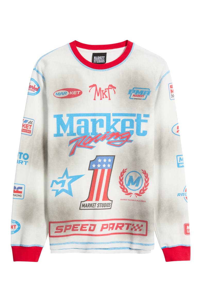 Speed Part Thermal T-Shirt, Alternate, color, WHITE