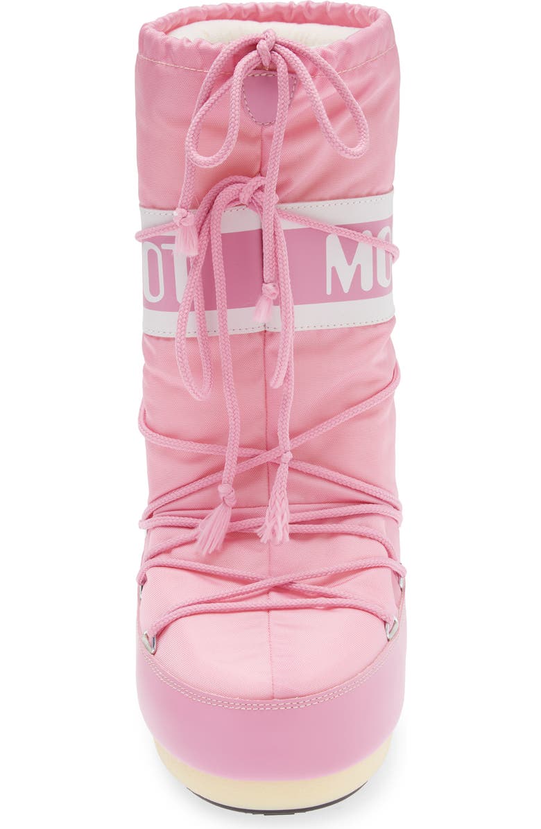 Moon Boot<sup>®</sup> Kids' Icon Water Repellent Moon Boot<sup>®</sup>, Alternate, color, Pink