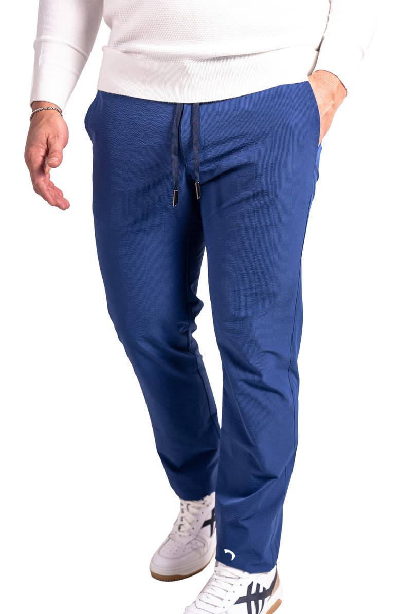 Maceoo Resistancenavy Blue Drawstring Pants, Alternate, color, Blue