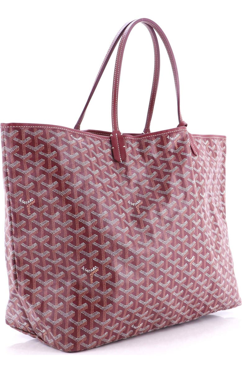 Pre-Owned Goyard Saint Louis Tote Coated Canvas GM, Alternate, color, Red