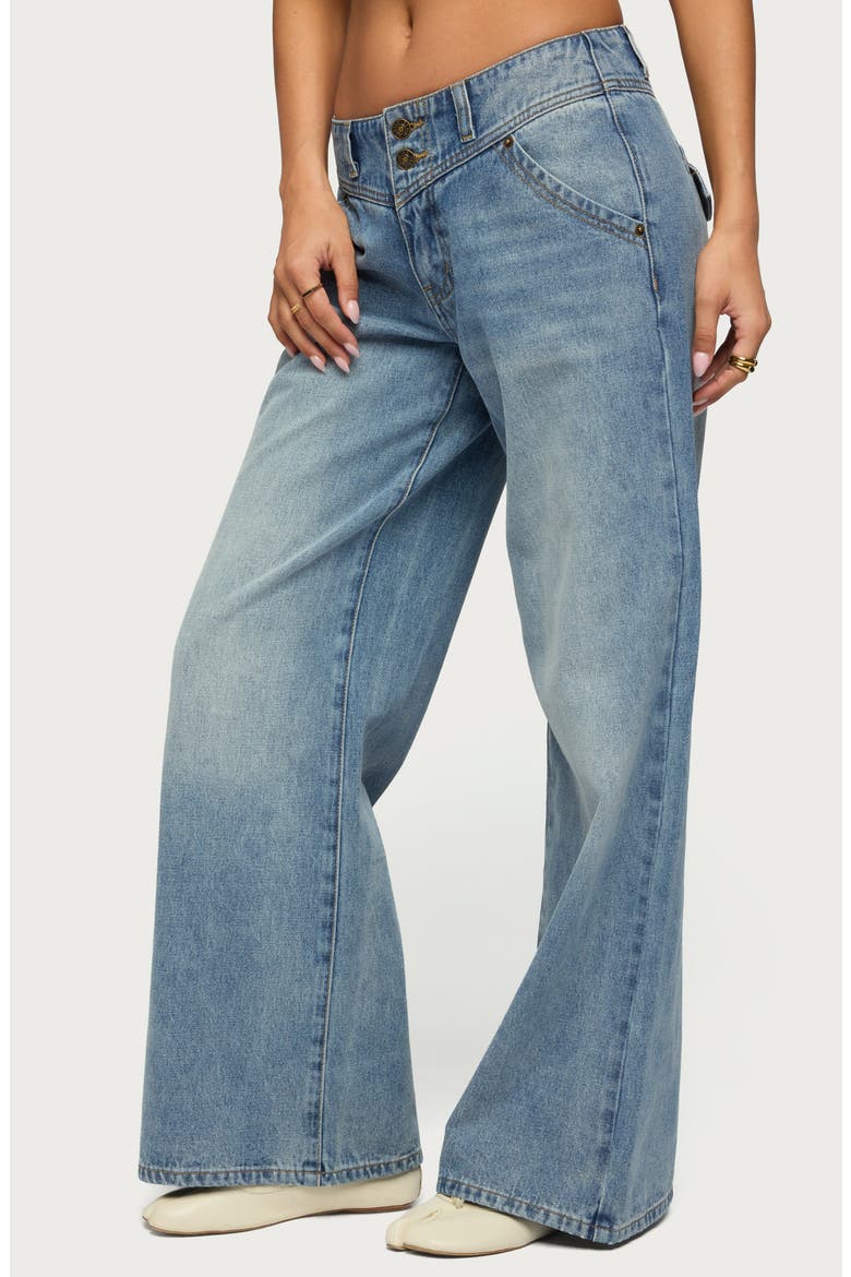 Meredith Wide Leg Jeans, Alternate, color, LIGHT-BLUE