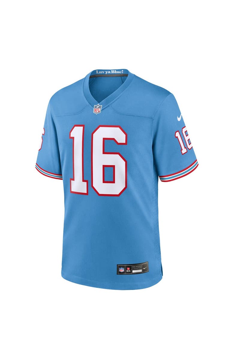 Nike Men's Nike Treylon Burks Light Blue Tennessee Titans Oilers Throwback Alternate Game Player Jersey, Alternate, color, Light Blue