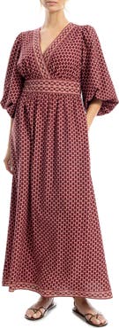 MAX STUDIO Surplice V-Neck Maxi Dress