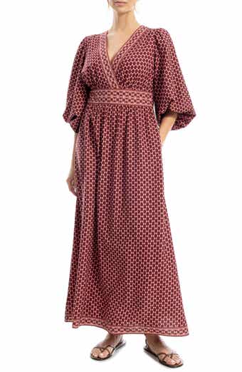 MAX STUDIO Surplice V-Neck Maxi Dress