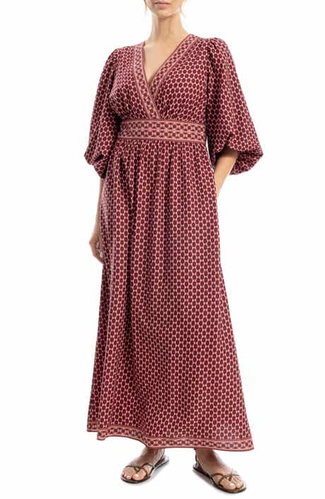 MAX STUDIO Surplice V-Neck Maxi Dress