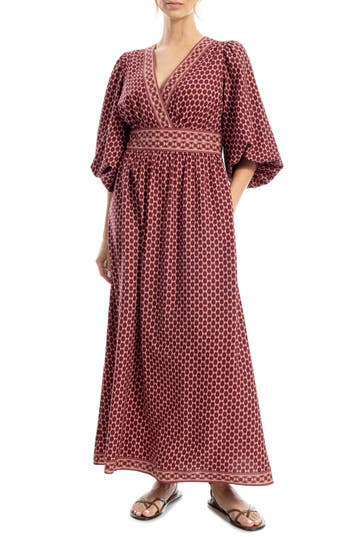 Max Studio Surplice V-neck Maxi Dress