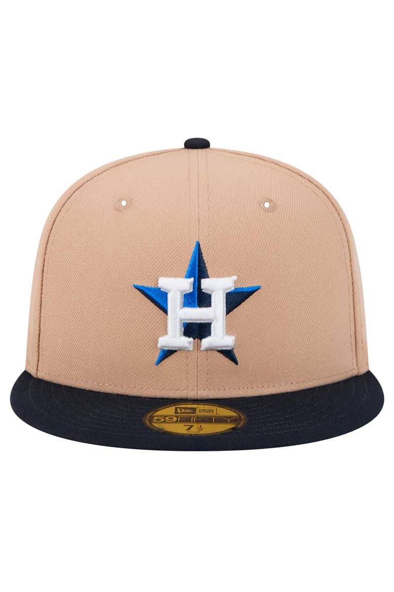 Men's New Era Khaki Houston Astros 59FIFTY Fitted Hat, Alternate, color, Khaki