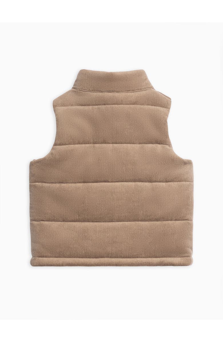 Kendi Idris Corduroy Snap Vest, Alternate, color, Taupe