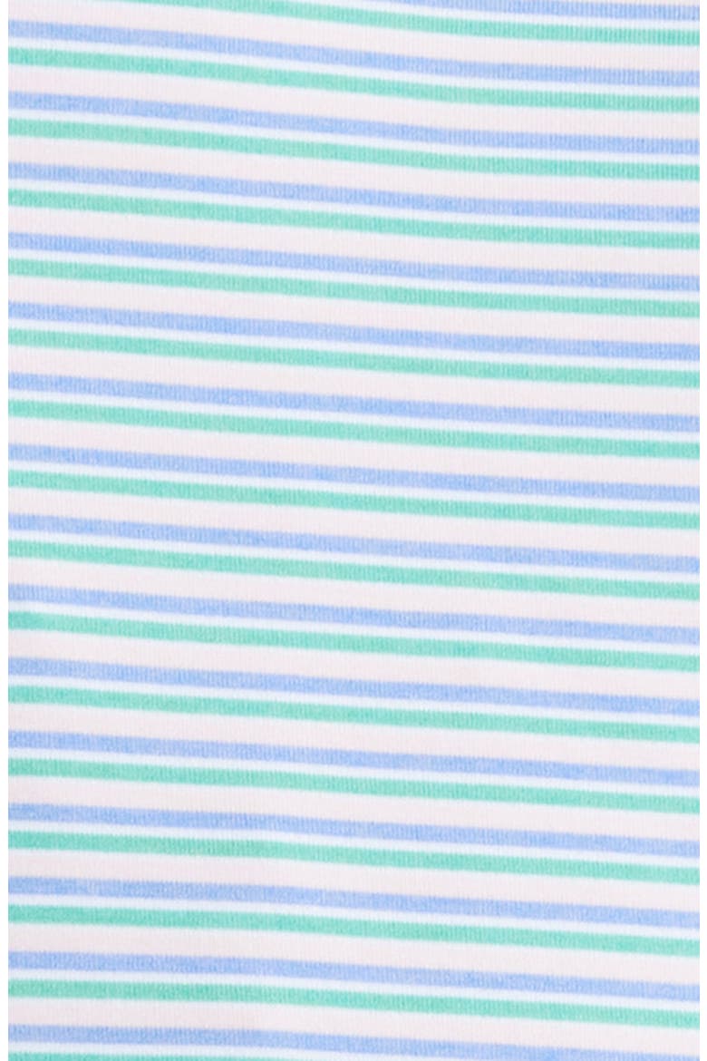 Lenway Stripe Performance Jersey Polo, Alternate, color, SEASIDE BLUE