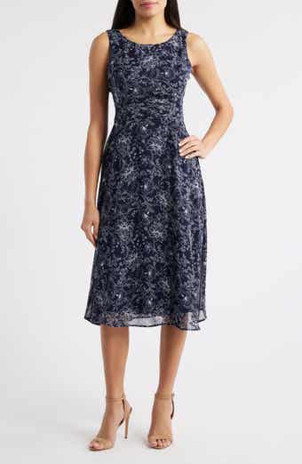Pleat Waist Yoryu Sleeveless Midi Dress