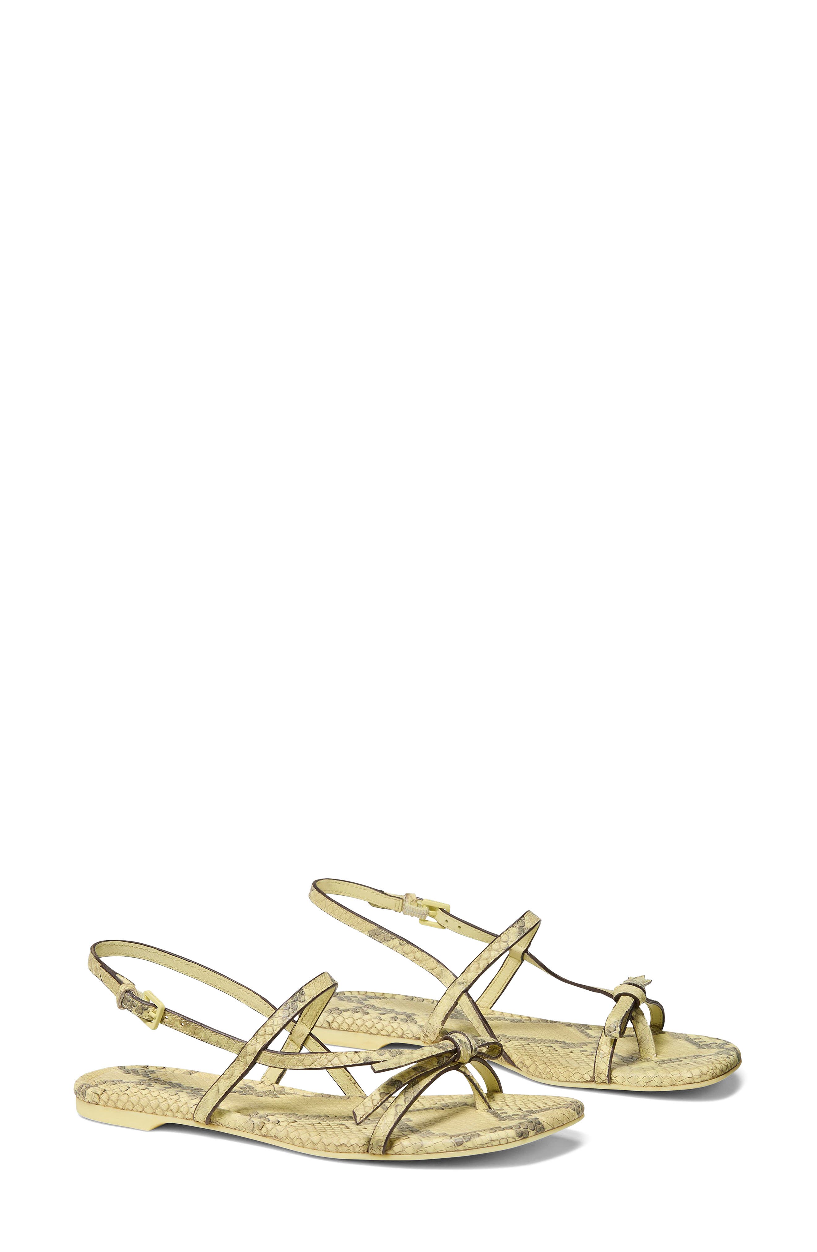 loop slingback sandal, Alternate, color, PALE CITRON
