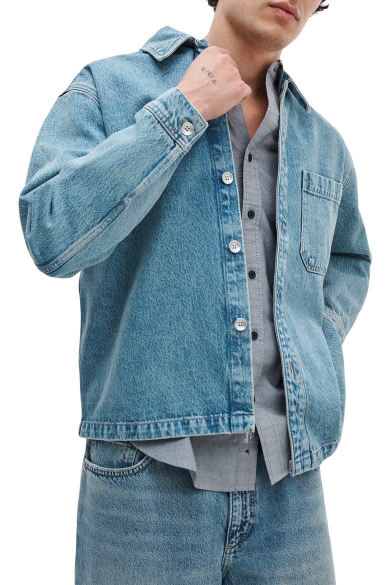 Astor Denim Overshirt, Alternate, color, LEX