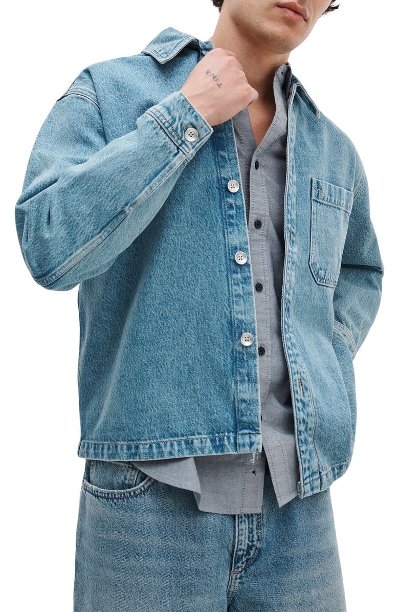 rag & bone Astor Denim Overshirt, Alternate, color, Lex