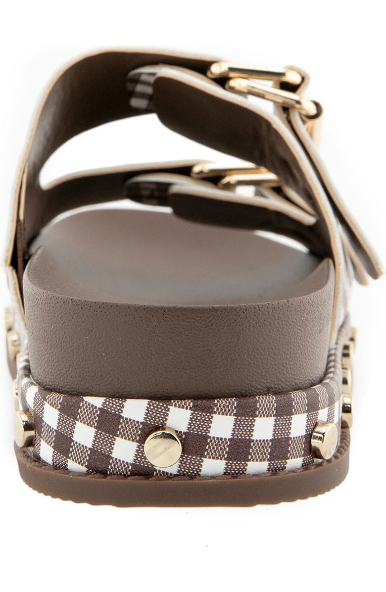 BCBGeneration Bamba Slide Sandal, Alternate, color, Brown/ White