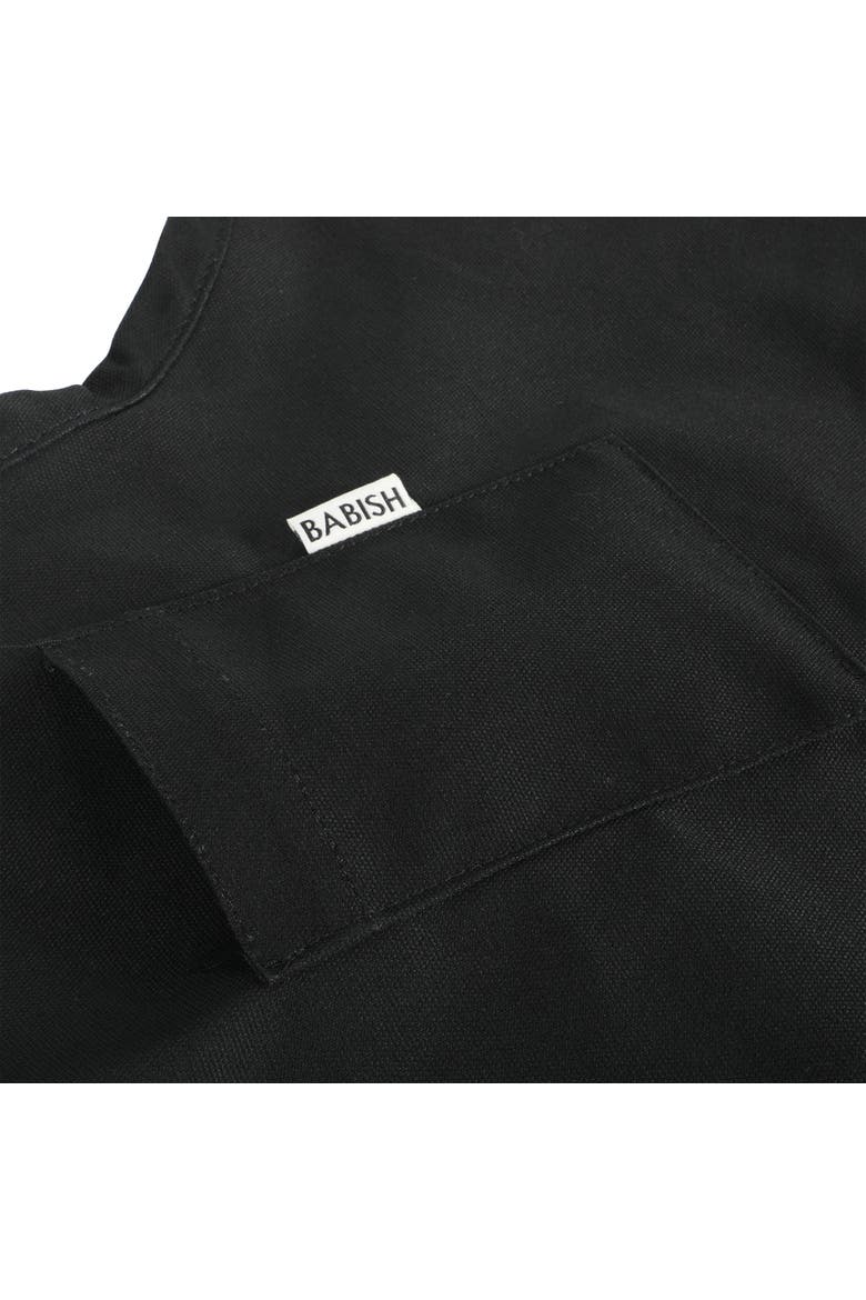 32 x 27" Cotton Apron Front Pockets Adjustable in Black, Alternate, color, Black