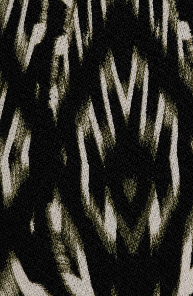 Connected Apparel Printed Maxi Dress, Alternate, color, Olive