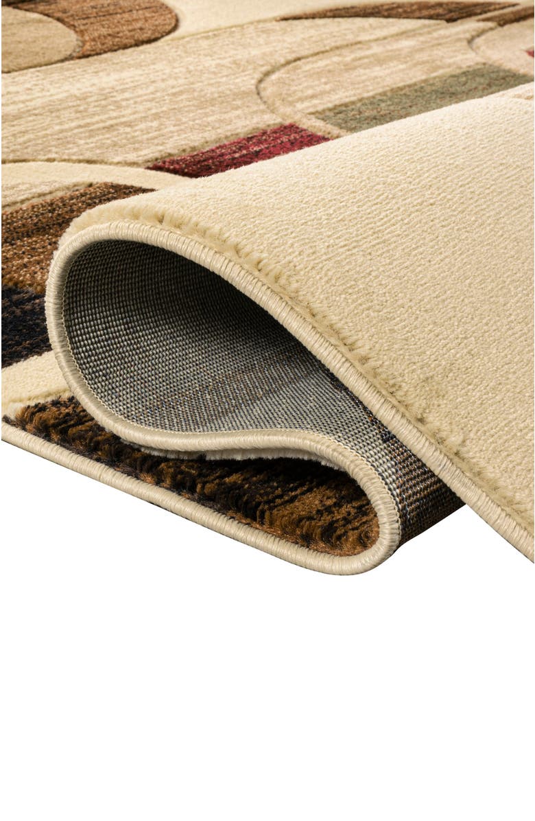 JONATHAN Y Tamara Retro Abstract Arches Area Rug, Alternate, color, Cream/Brown/Red