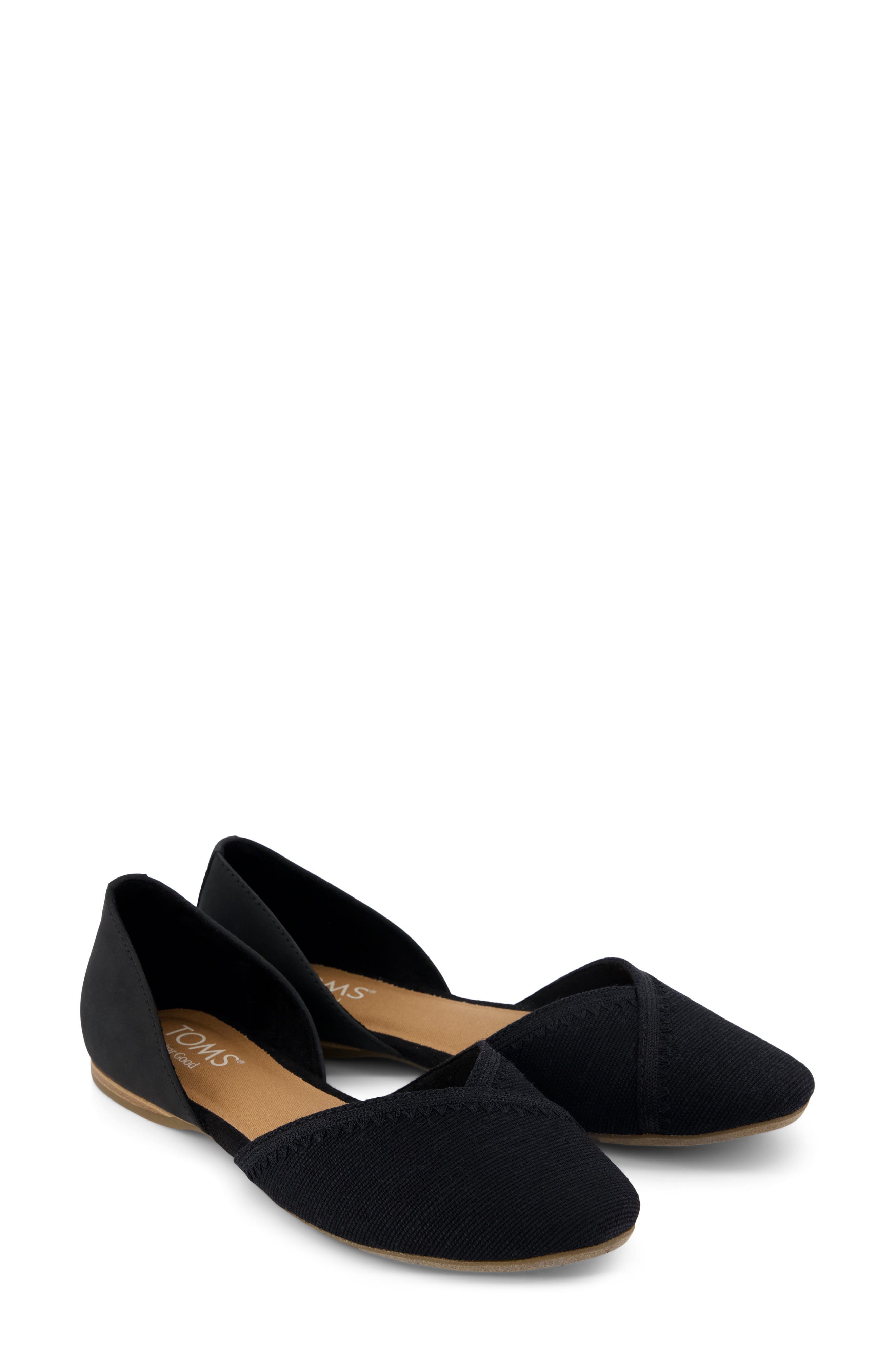 TOMS d'Orsay Flat, Alternate, color, Black