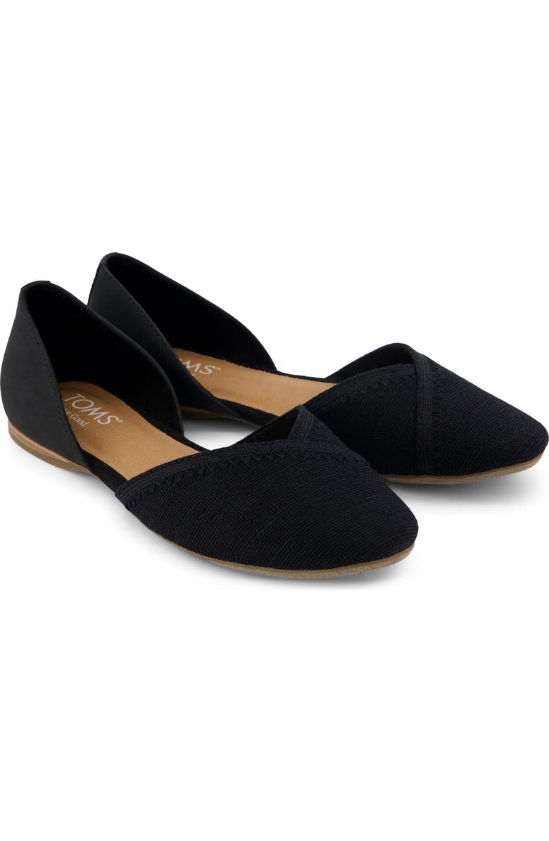 TOMS d'Orsay Flat, Alternate, color, Black