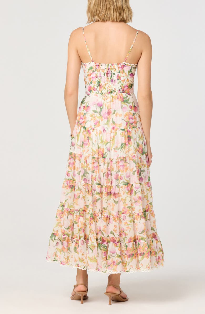 ASTR the Label Lianna Tiered Maxi Sundress, Alternate, color, Pink Multi Floral