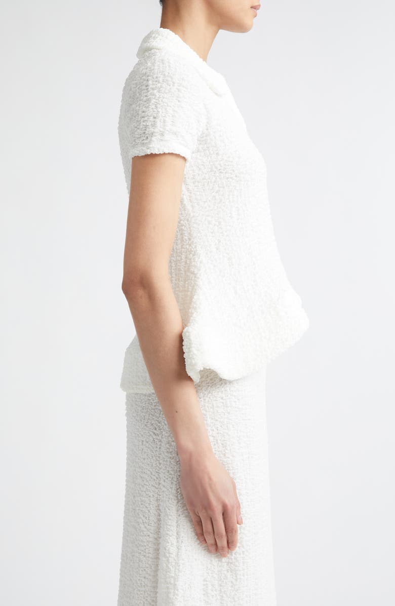 MELITTA BAUMEISTER Wavy Foam Hem Polo, Alternate, color, White