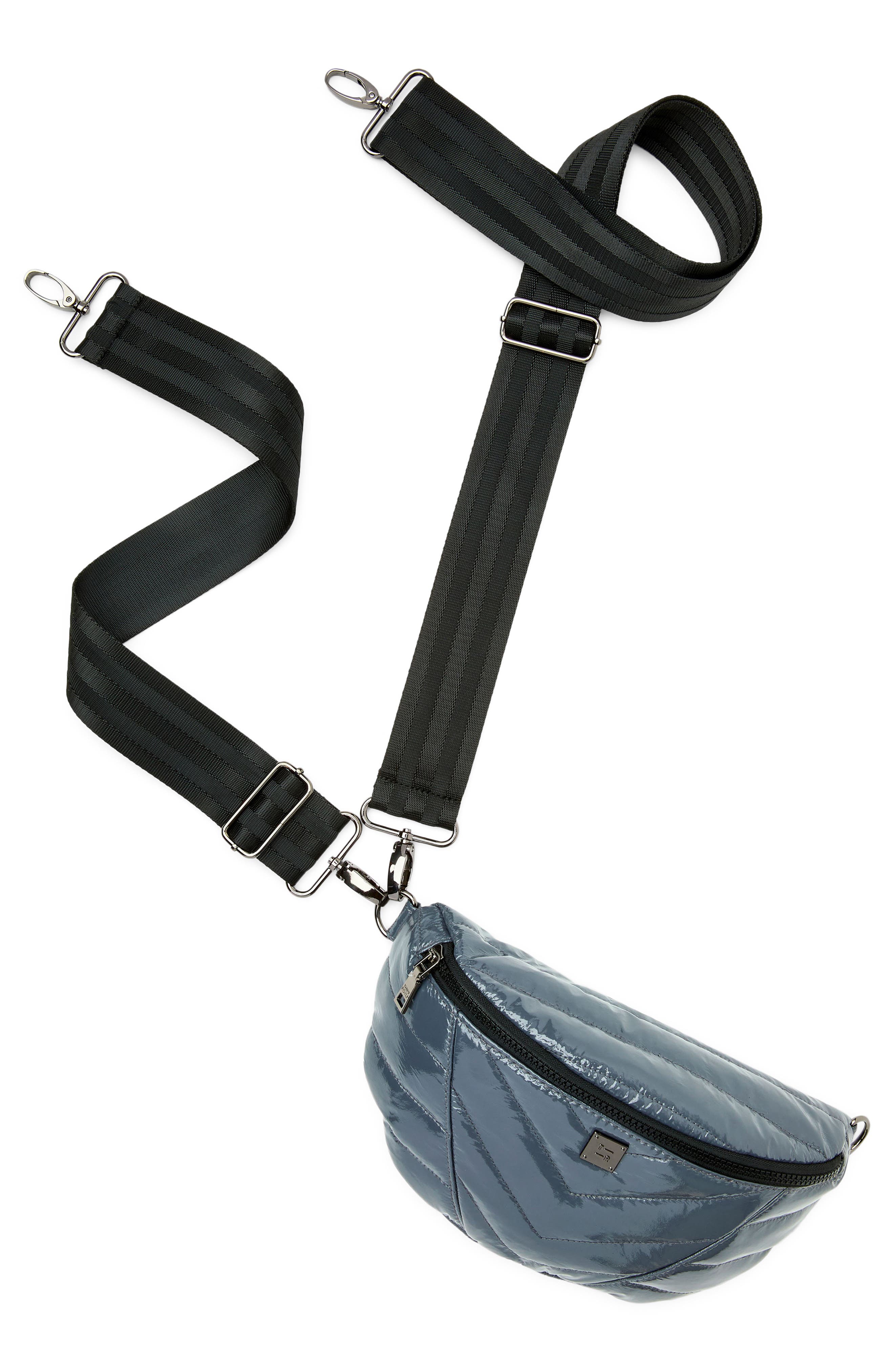 THINK ROYLN Little Runaway Shoulder Bag, Alternate, color, Carbon Patent
