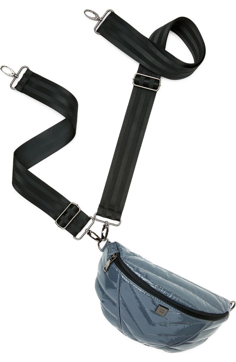 THINK ROYLN Little Runaway Shoulder Bag, Alternate, color, Carbon Patent