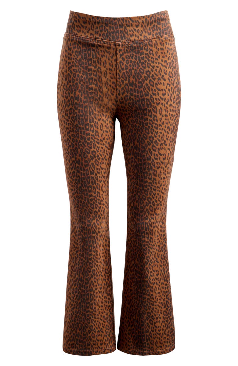 FRAME Jet Set Crop Mini Bootcut Pants, Alternate, color, Leopard