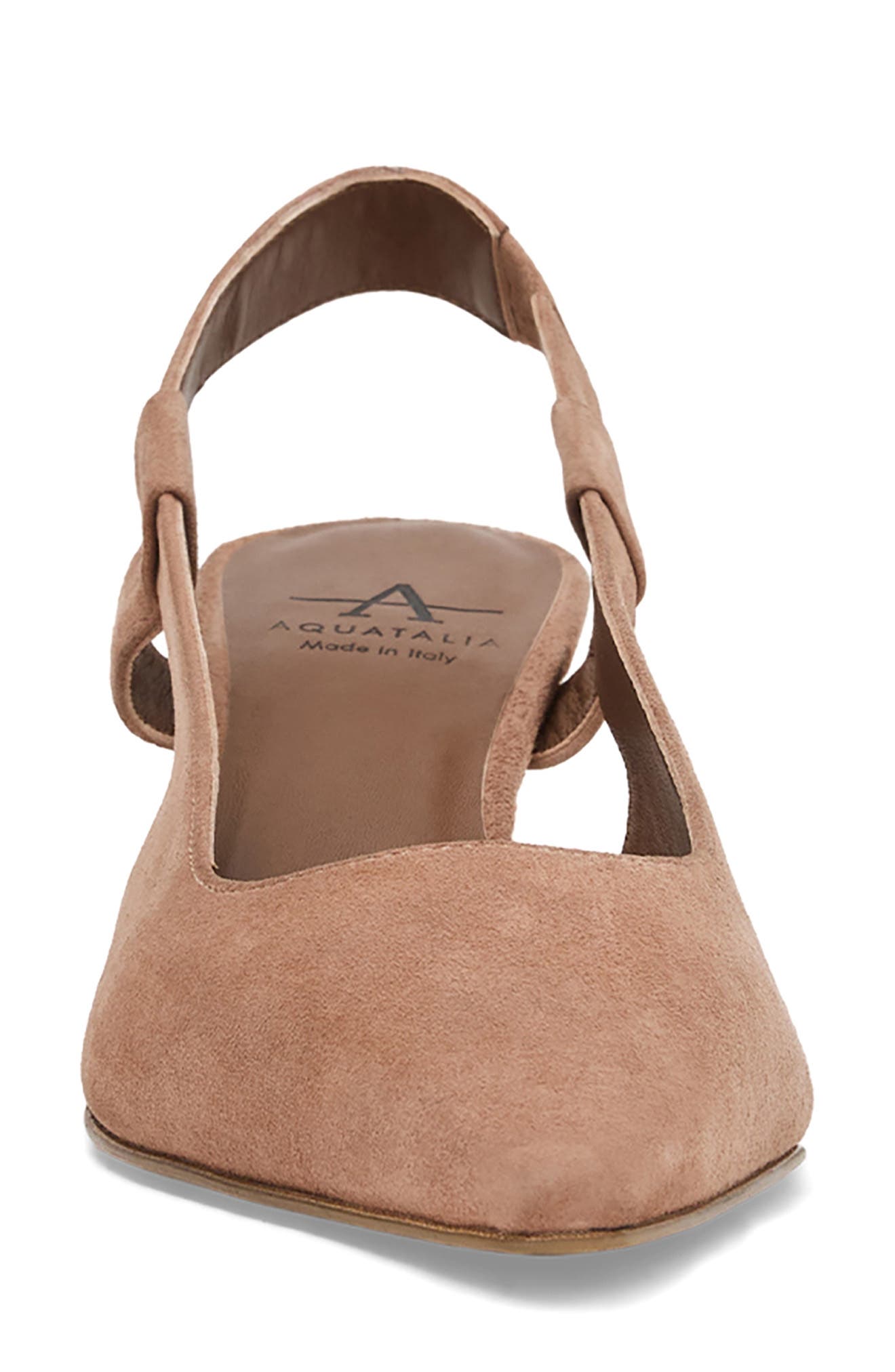 Charm Kitten Heel Waterproof Slingback Pump, Alternate, color, CLAY SUEDE