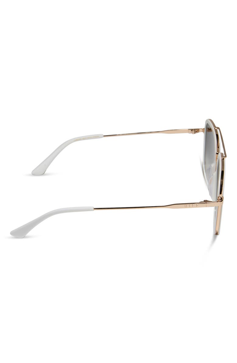 DIFF Jordan 57mm Gradient Navigator Sunglasses, Alternate, color, Snowbound / Grey Gradient